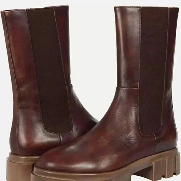 Free people women's Brooks leather Chelsea Boots women's size 8.5 - Picture 3 of 3